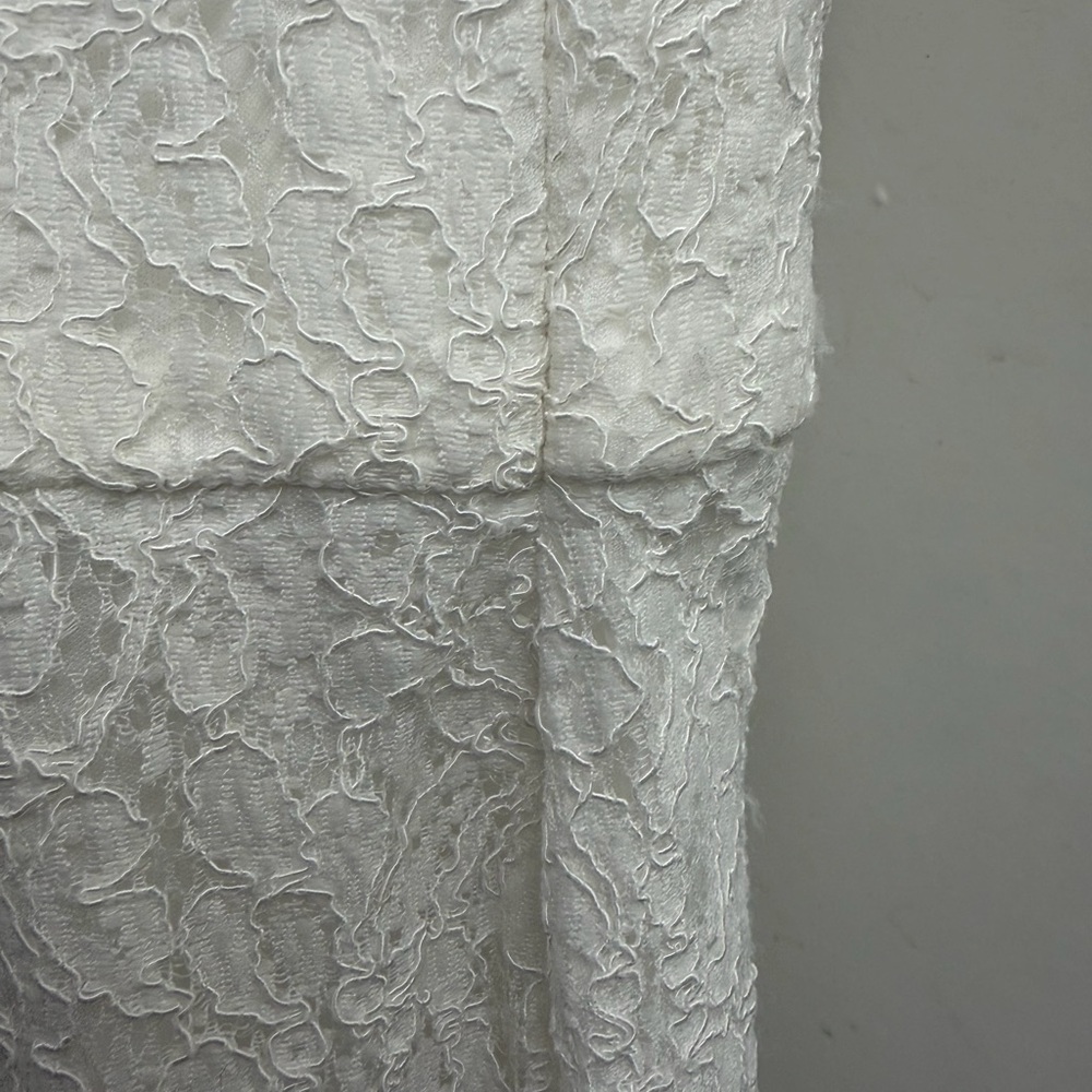 Adrianna Papell Sleeveless Bridal Dress Ivory - Picture 7 of 16